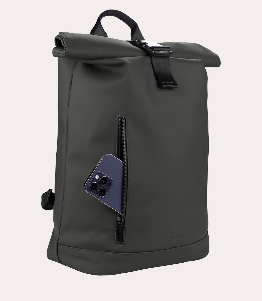 Gommo Rolltop 15.6" Nero, dettaglio
