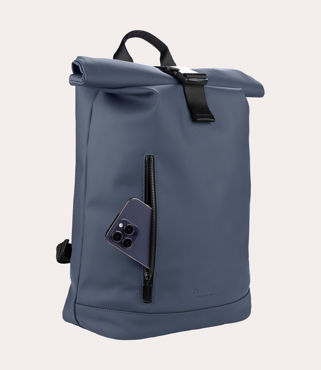 Gommo Rolltop 15.6" Blu, dettaglio