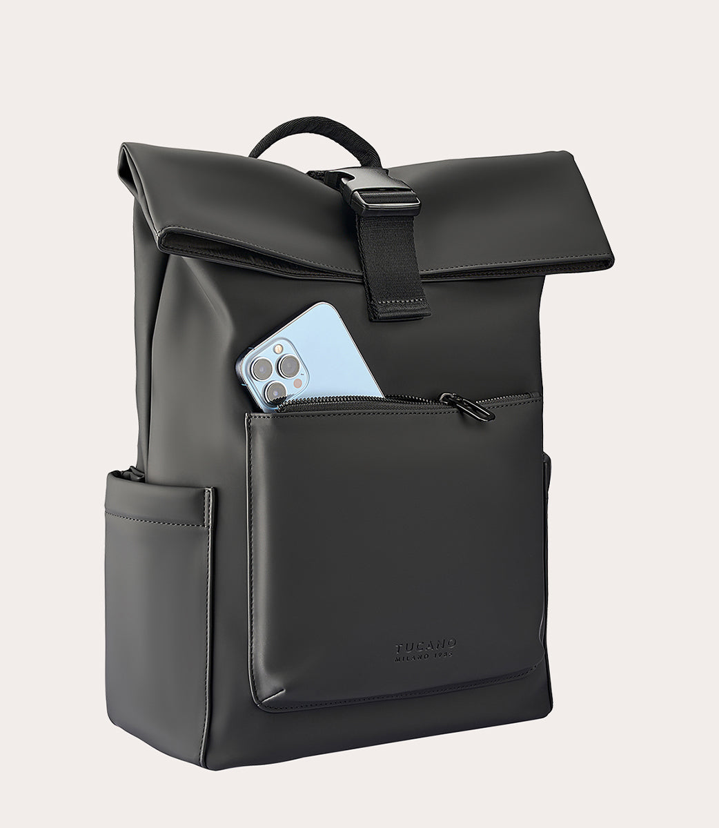 Gommo Rolltop 14" Nero, dettaglio