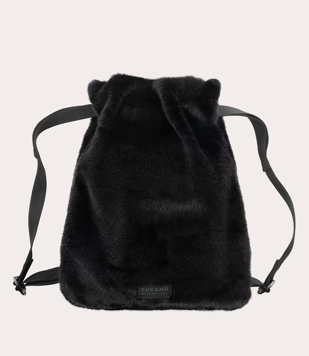 Nina Fur Backpack Nero, immagine 1