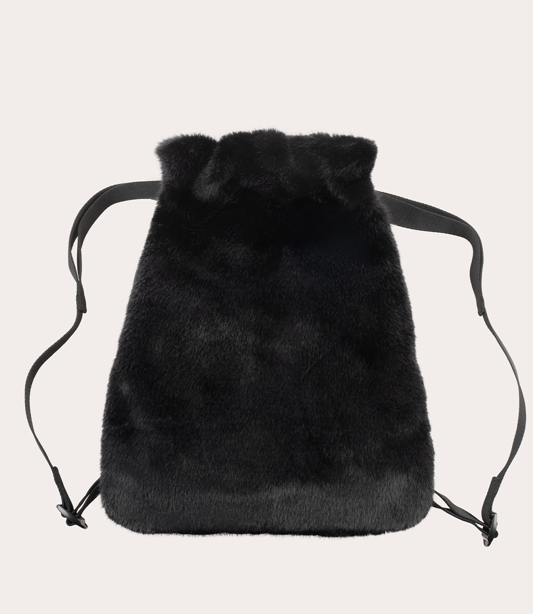 Nina Fur Backpack Nero, immagine 3