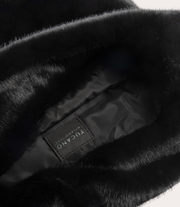 Nina Fur Backpack Nero, vista laterale