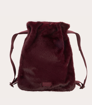 Nina Fur Backpack Bordeaux, vista frontale