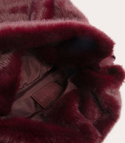 Nina Fur Backpack Bordeaux, immagine 6