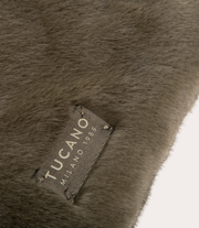 Nina Fur Backpack Verde militare, dettaglio interno