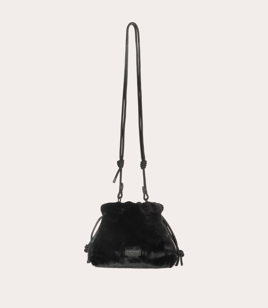 Borsa beauty Nina Fur Nero, immagine 4