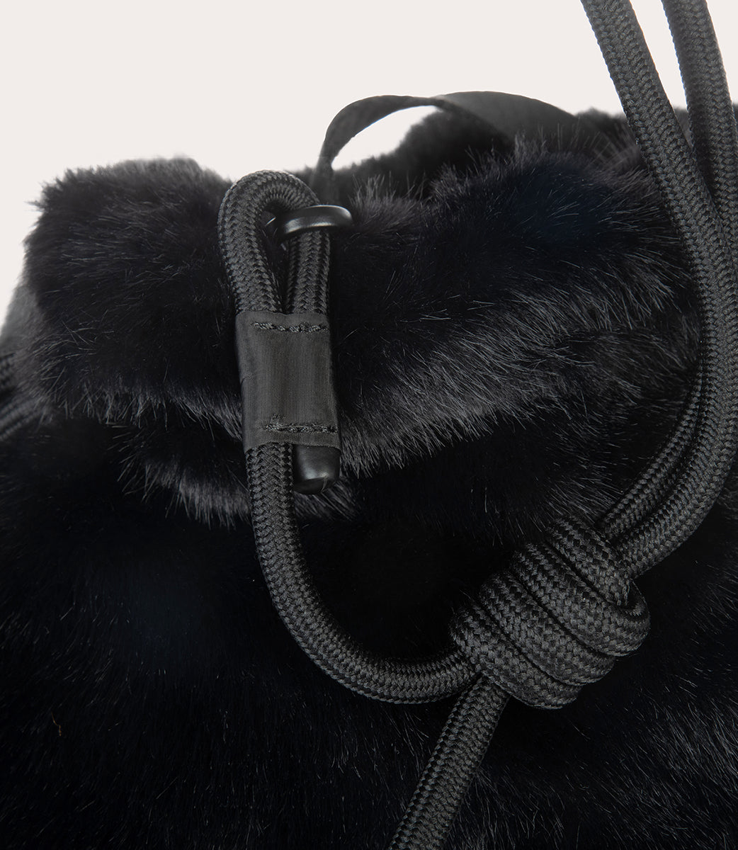 Borsa beauty Nina Fur Nero, immagine 5