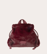Borsa beauty Nina Fur Bordeaux, immagine 6