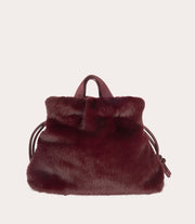 Borsa beauty Nina Fur Bordeaux, immagine 8