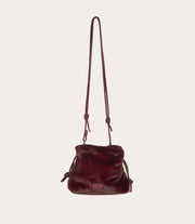 Borsa beauty Nina Fur Bordeaux, immagine 9