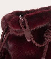 Borsa beauty Nina Fur Bordeaux, immagine 10