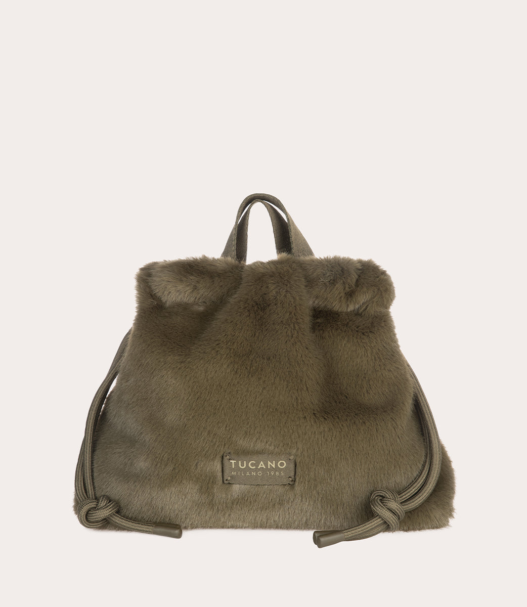 Borsa beauty Nina Fur Verde militare, immagine 16