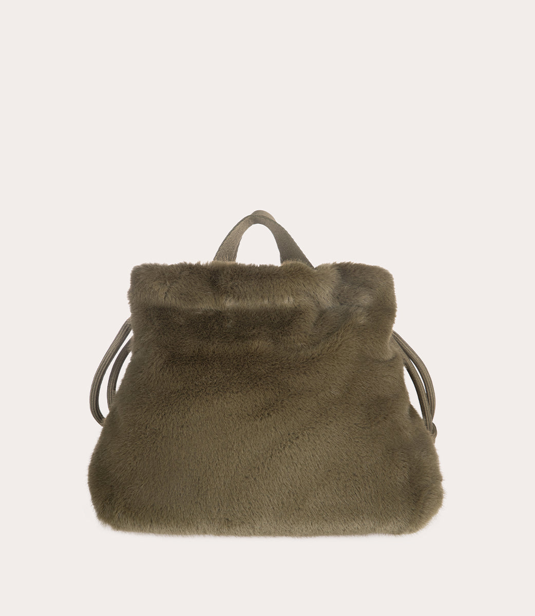 Borsa beauty Nina Fur Verde militare, immagine 18