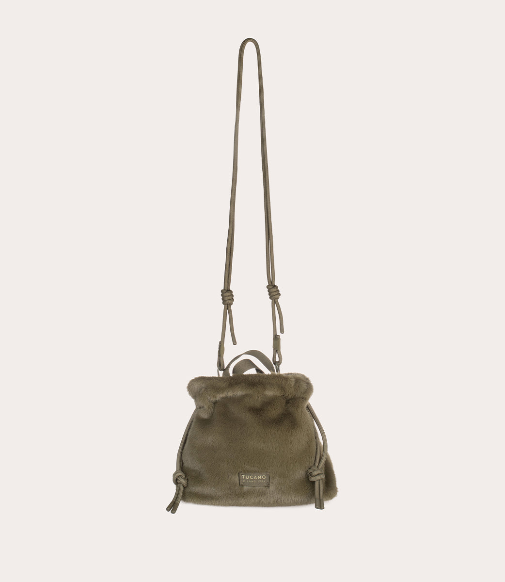 Borsa beauty Nina Fur Verde militare, immagine 19
