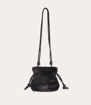 Borsa mini Nina Fur Nero, vista posteriore