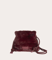 Borsa mini Nina Fur Bordeaux, immagine 6