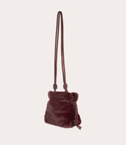 Borsa mini Nina Fur Bordeaux, immagine 8