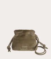 Borsa mini Nina Fur Verde militare, immagine 11