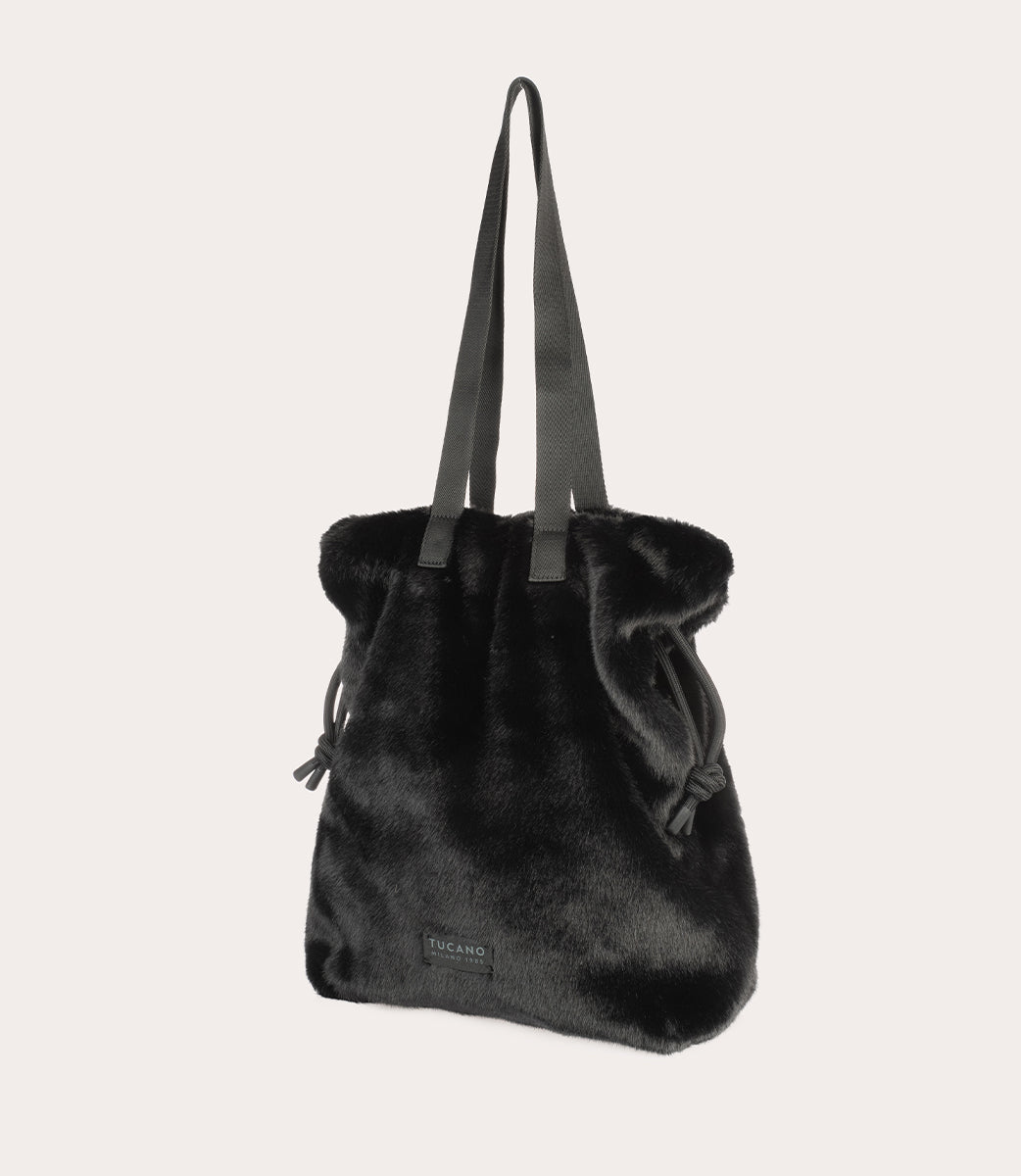 Nina Fur Tote Bag Nero, immagine 20