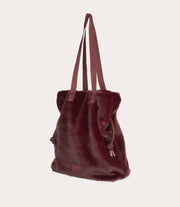 Nina Fur Tote Bag Bordeaux, immagine 2