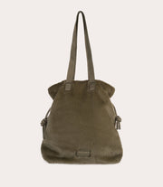 Nina Fur Tote Bag Verde militare, immagine 13