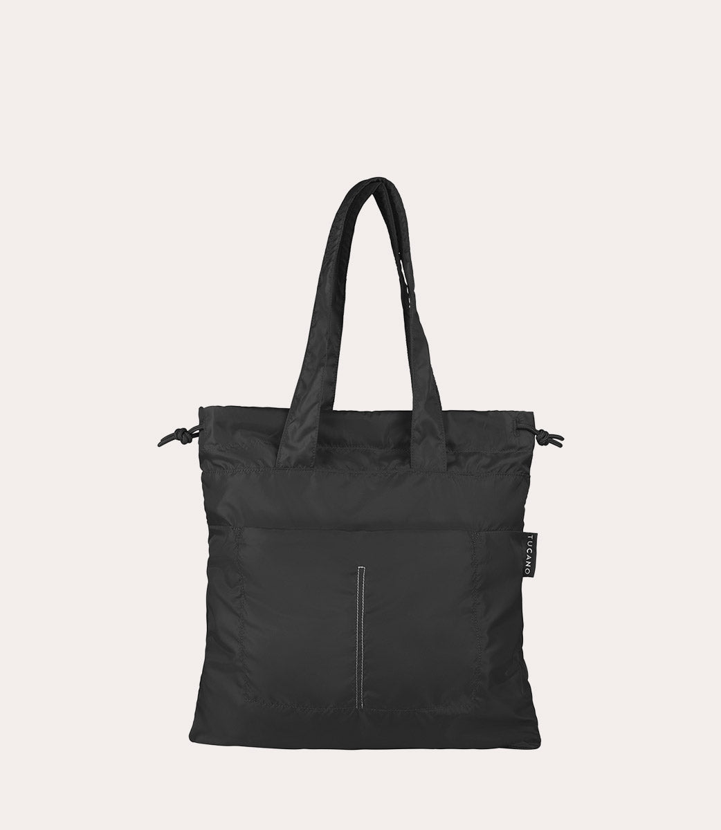 Compatto Eco Shopper Nero, vista posteriore