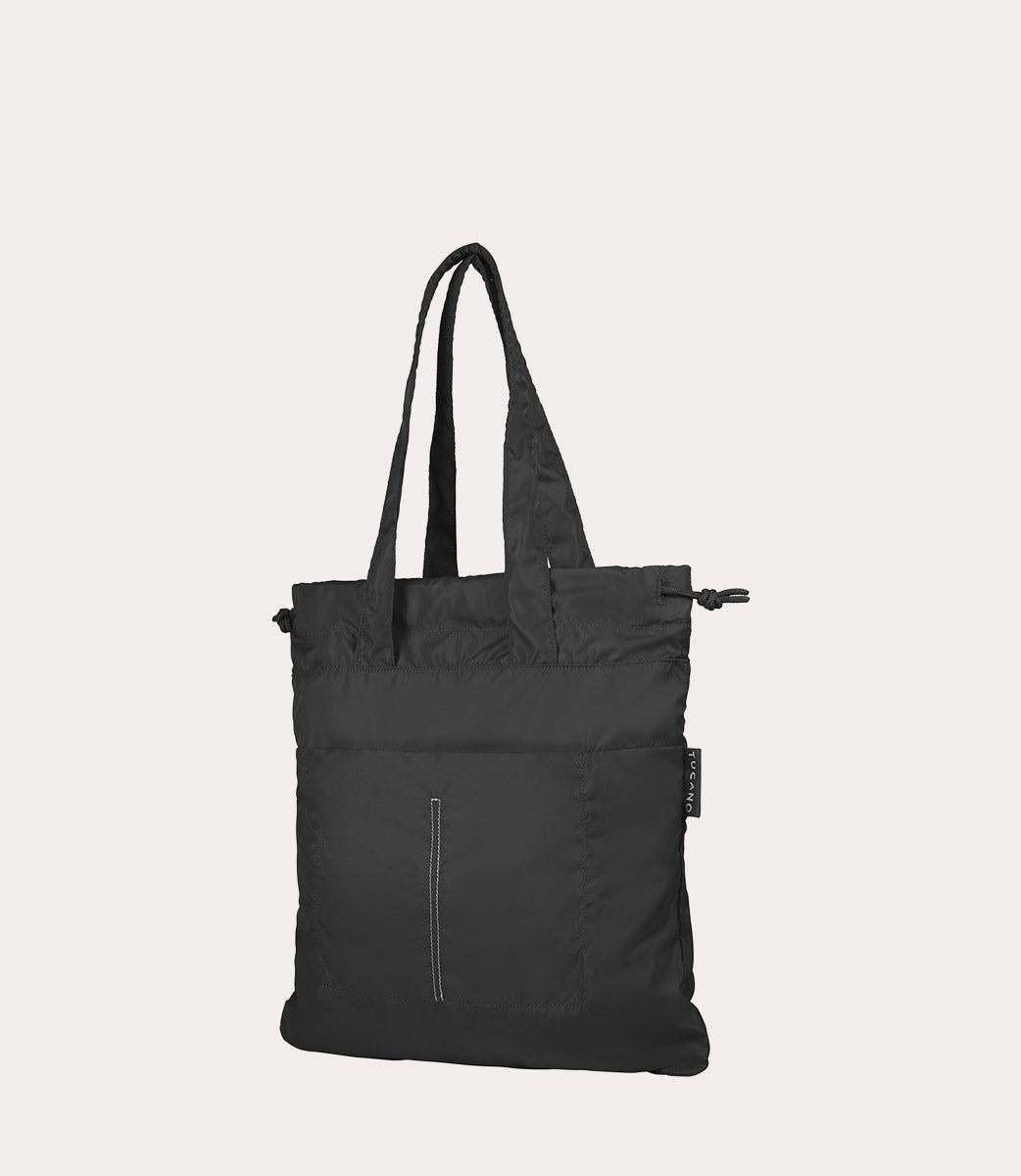 Compatto Eco Shopper Nero, dettaglio