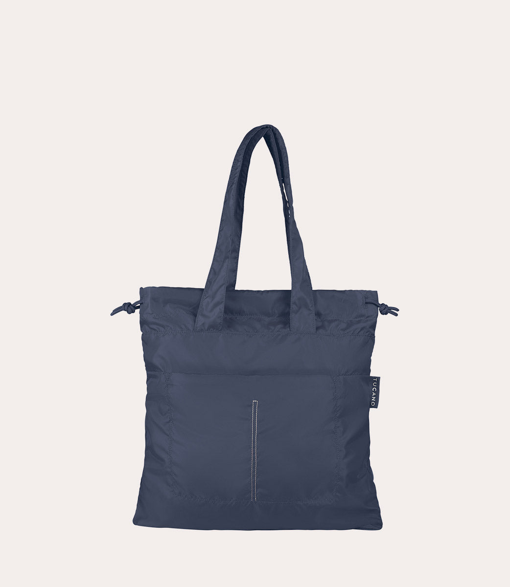 Compatto Eco Shopper Blu, vista posteriore
