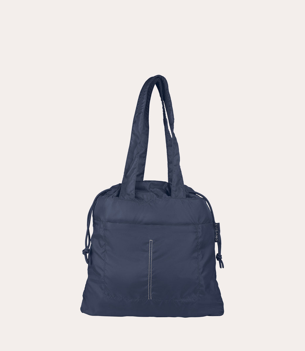 Compatto Eco Shopper Blu, vista laterale