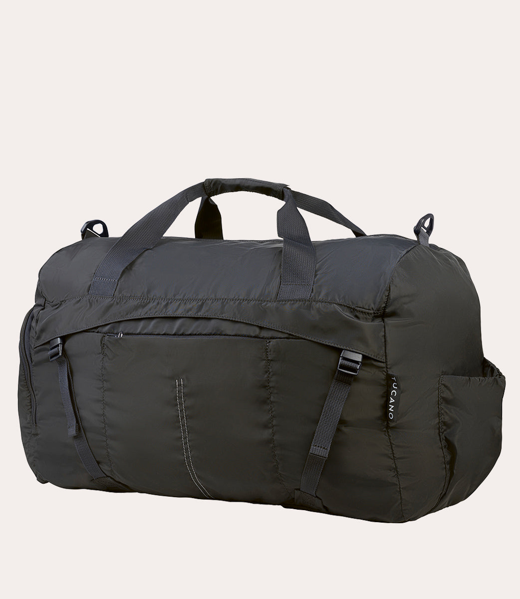 Compatto Eco Duffle Nero, vista laterale