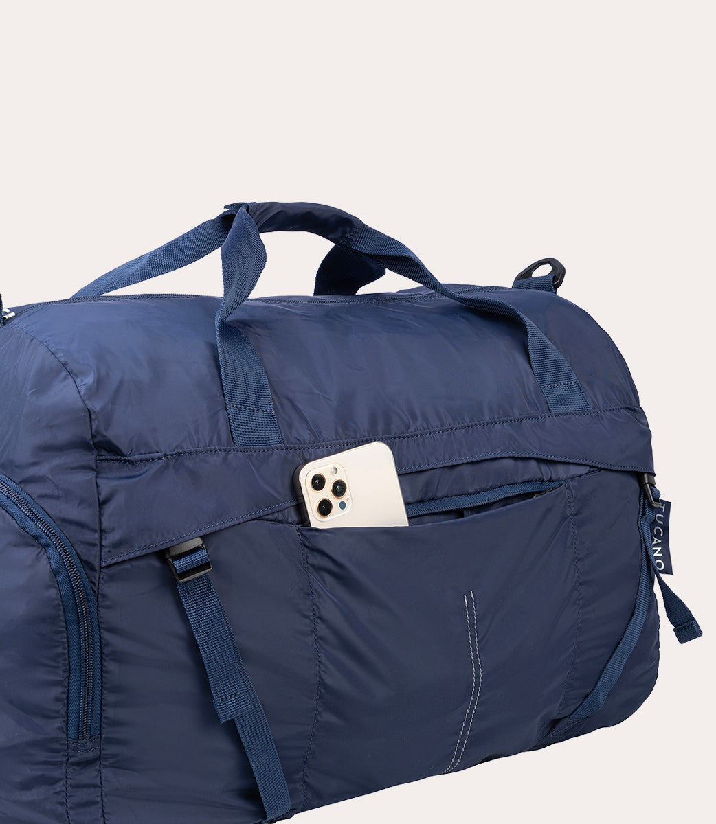 Compatto Eco Duffle Blu, dettaglio