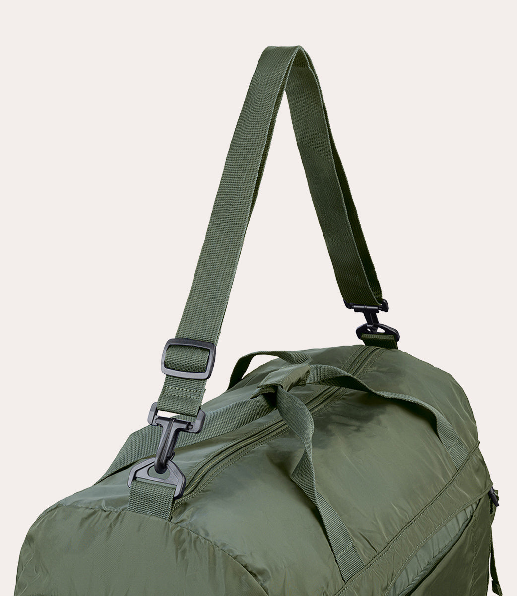 Compatto Eco Duffle Verde militare, vista superiore