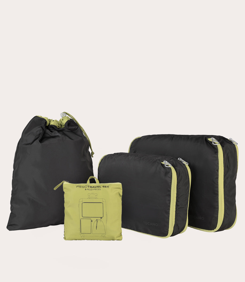 Piego Travel Set Nero, vista frontale