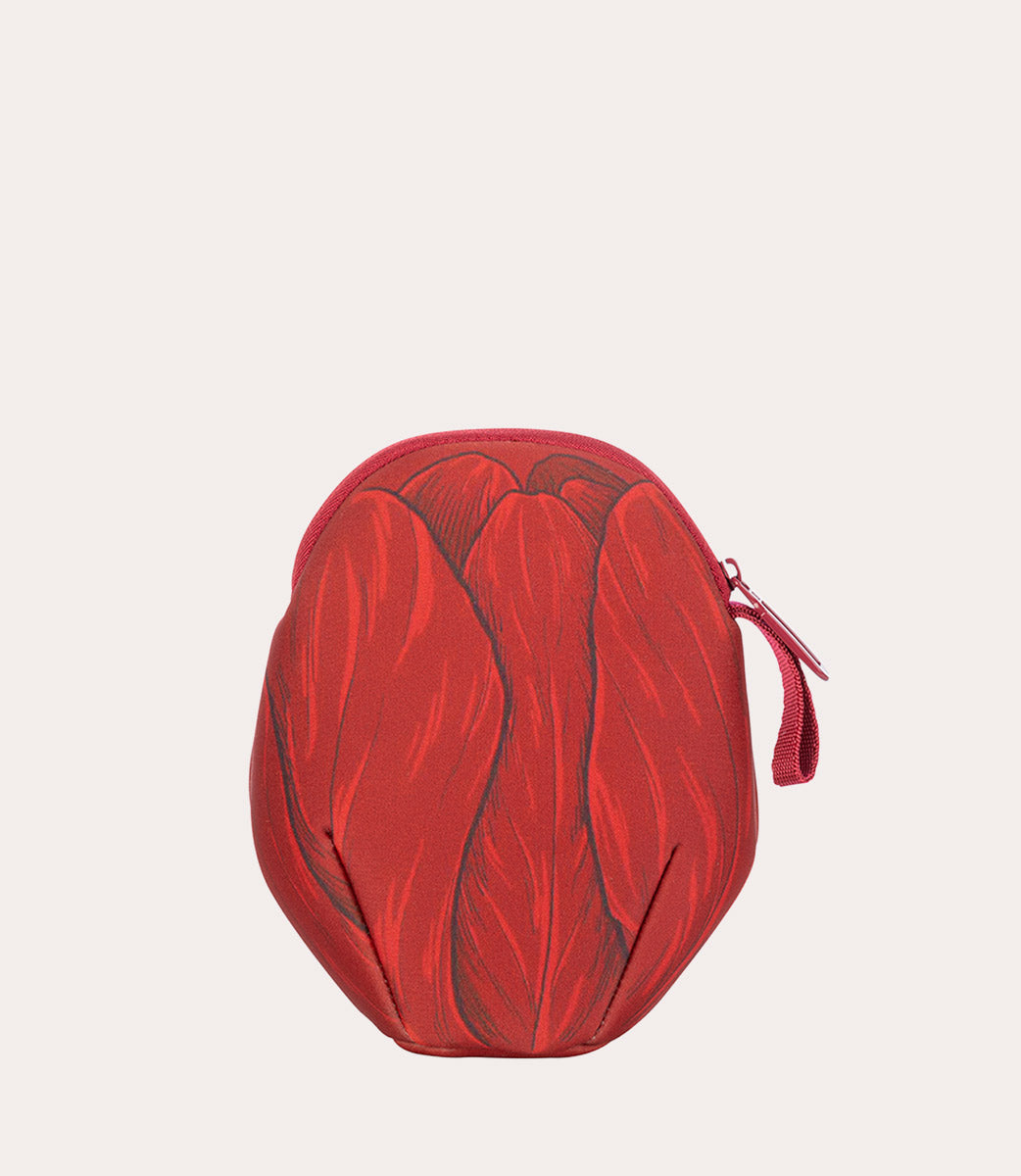 Schizzo Pouch 3D Tulip Rosso, vista laterale
