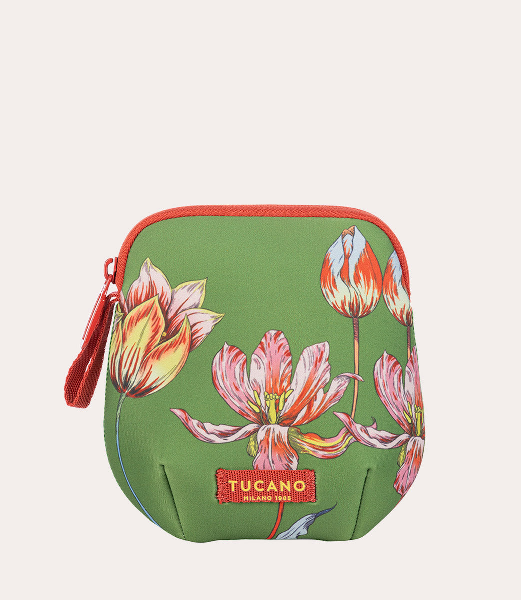 Schizzo Pinces Pouch Verde, vista frontale