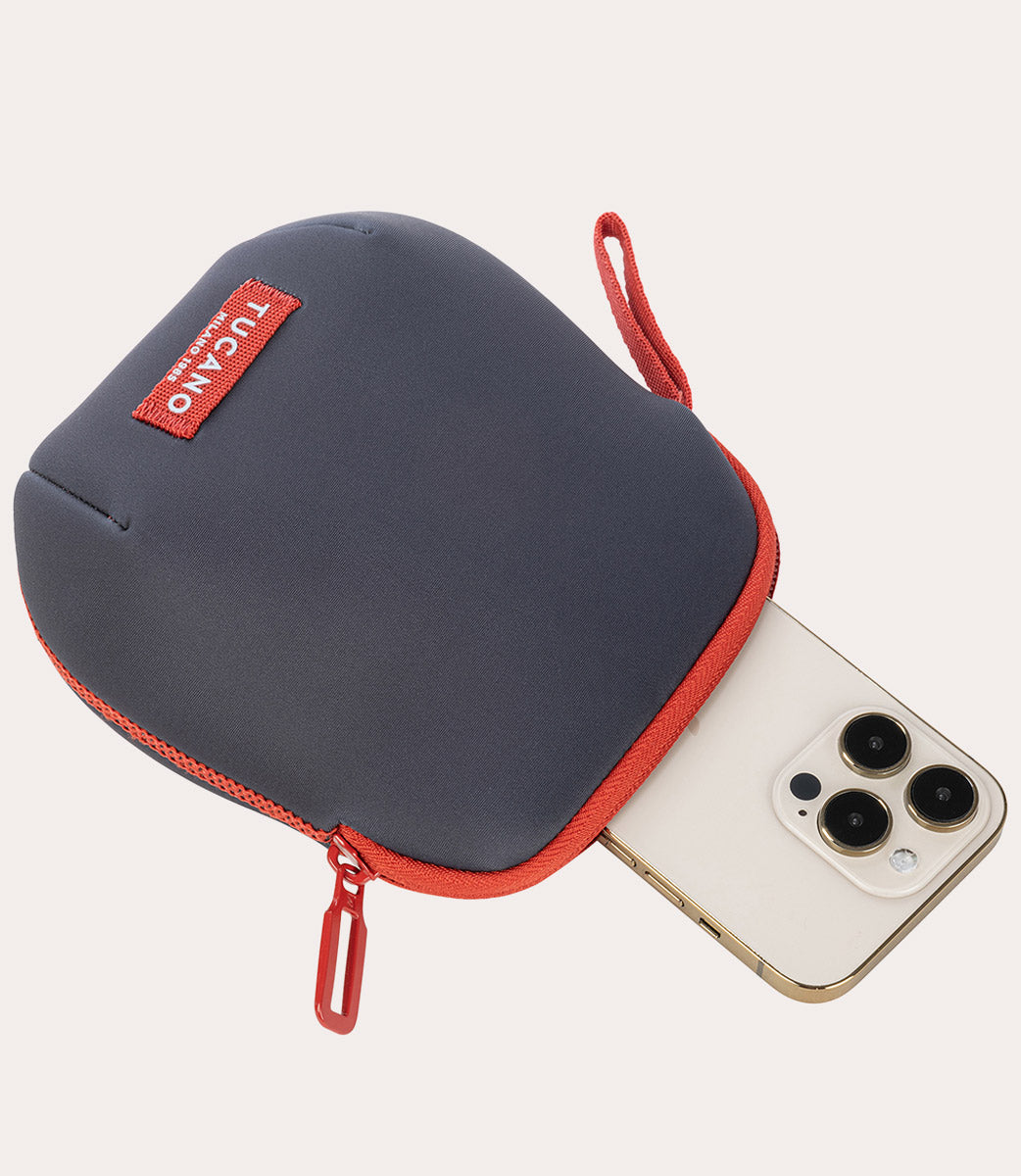 Schizzo Pinces Pouch Grigio, dettaglio interno