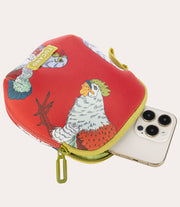 Schizzo Pinces Pouch Arancione, dettaglio interno