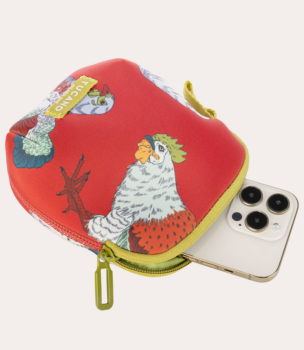 Schizzo Pinces Pouch Arancione, dettaglio interno