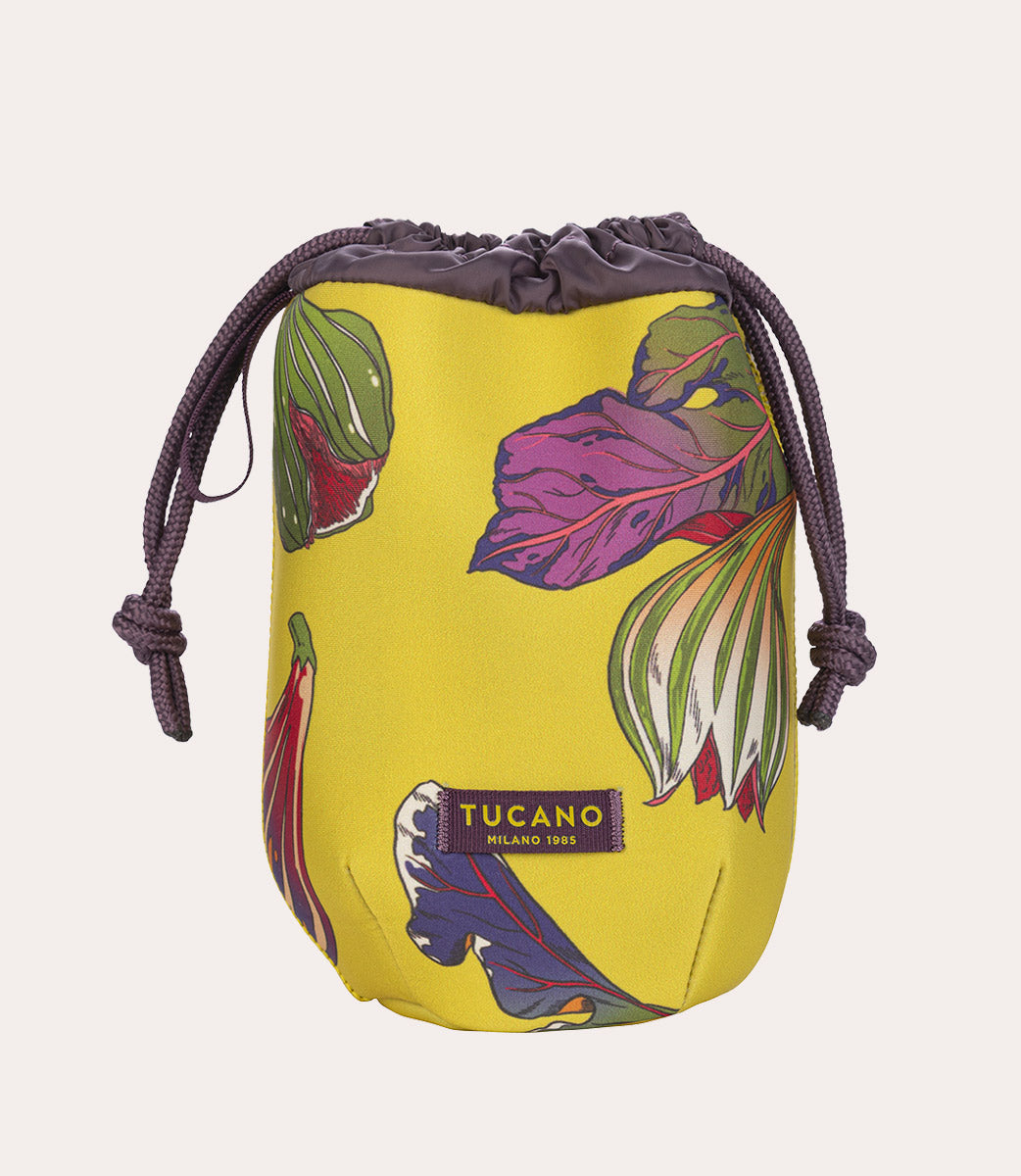 Schizzo Coulisse Pouch Verde Acido, vista frontale