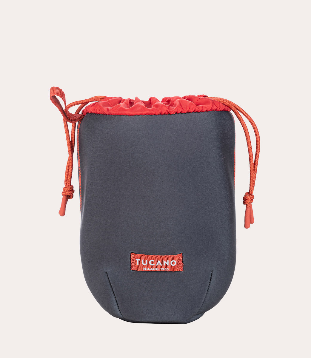 Schizzo Coulisse Pouch Grigio, vista frontale