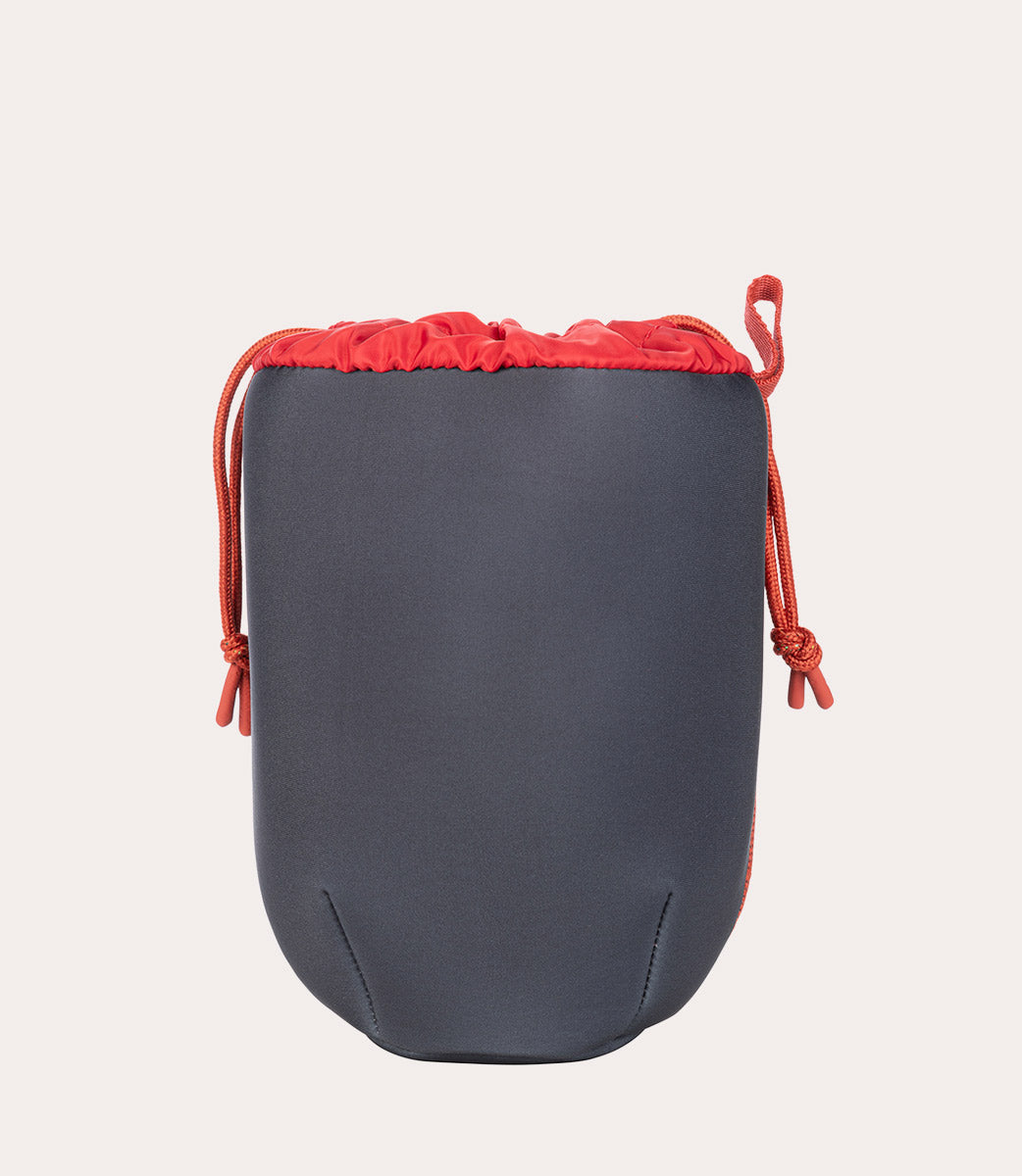 Schizzo Coulisse Pouch Grigio, vista laterale