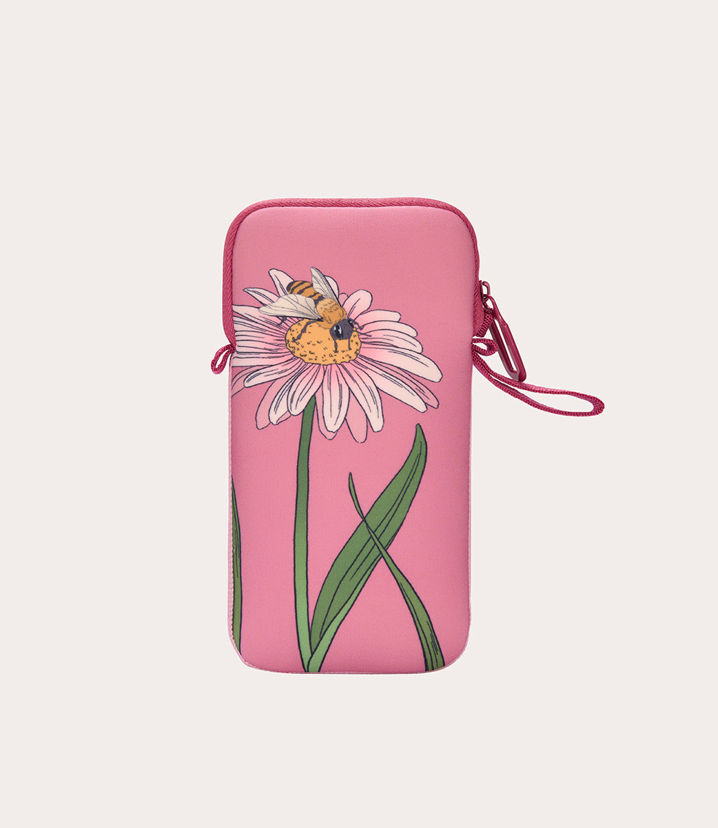Schizzo Smartphone Pouch Rosa, vista posteriore