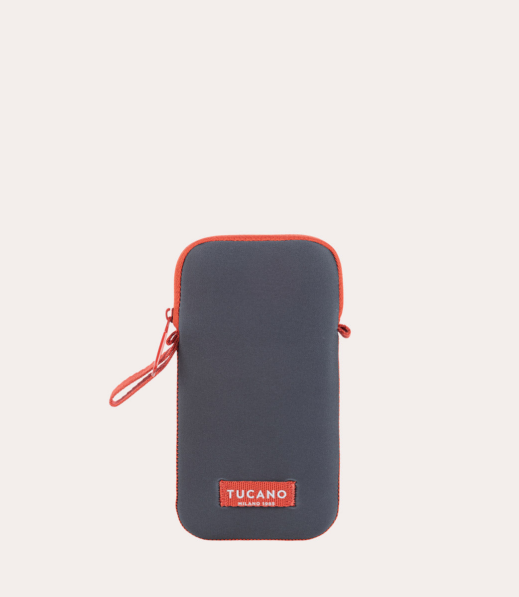 Schizzo Smartphone Pouch Grigio, vista frontale