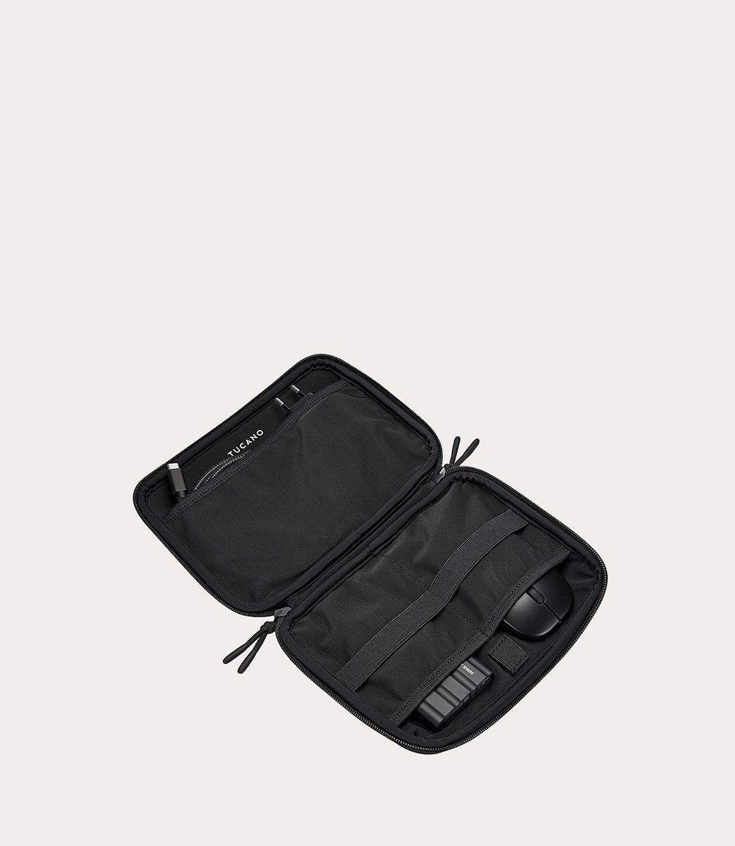 Topo Organizer Pouch Nero, dettaglio interno