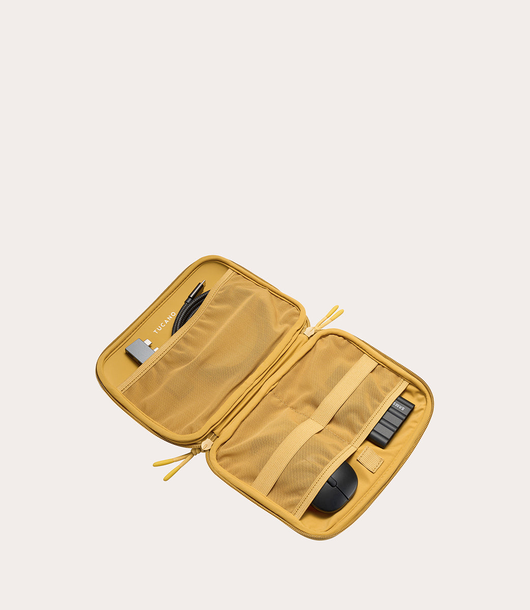 Topo Organizer Pouch Giallo, dettaglio interno