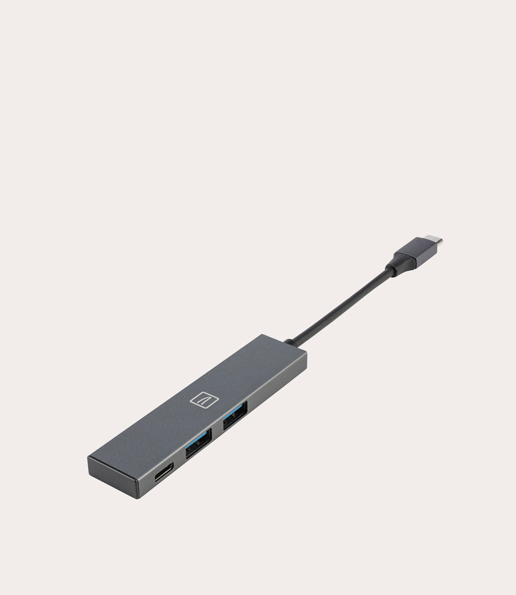 3-in-1 type-C hub Grigio scuro, vista posteriore