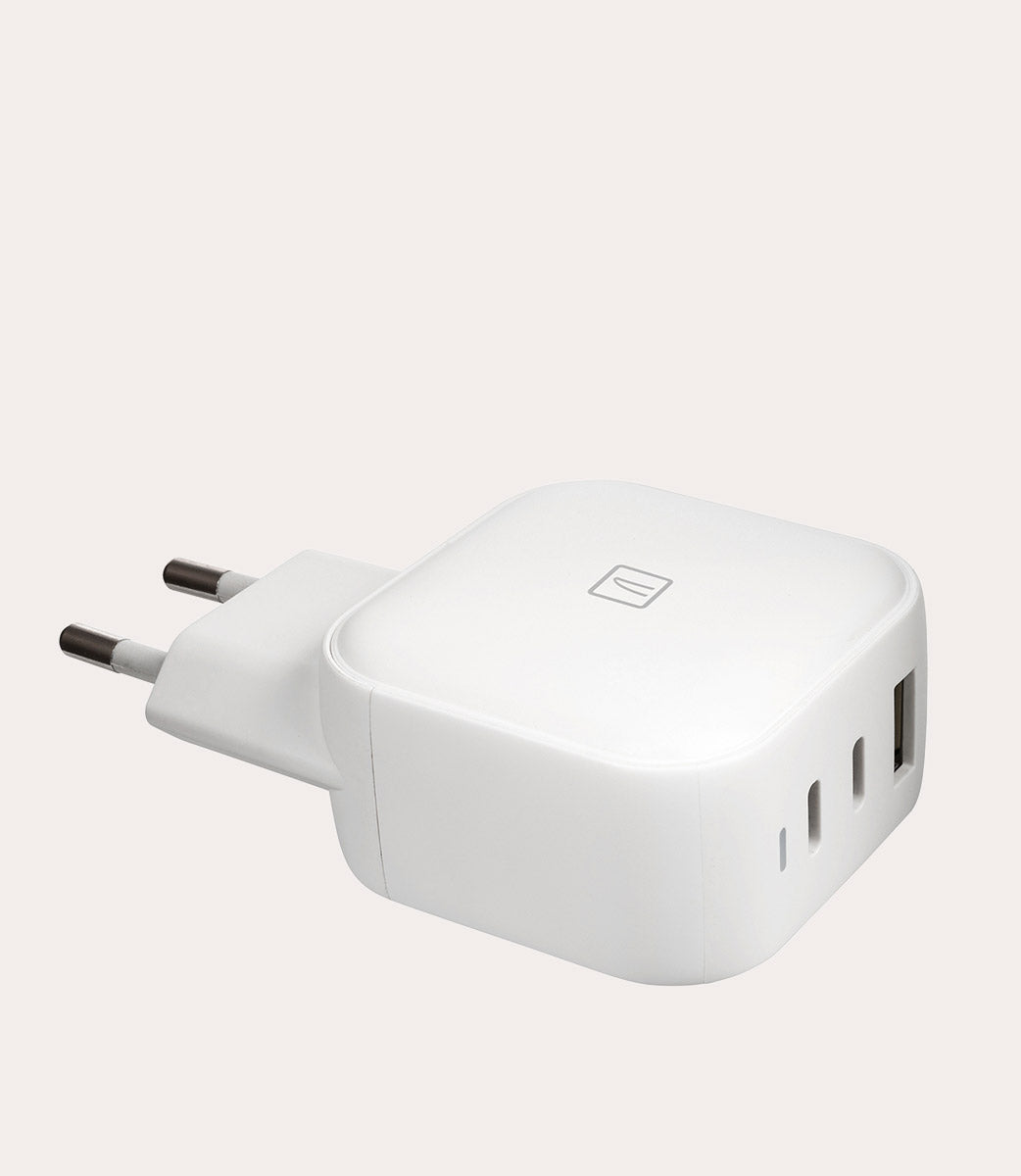 65W USB GaN wall charger Bianco, vista posteriore