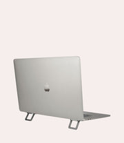 Mini supporti adesivi per laptop Grigio scuro, vista frontale