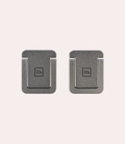 Mini supporti adesivi per laptop Grigio scuro, vista posteriore